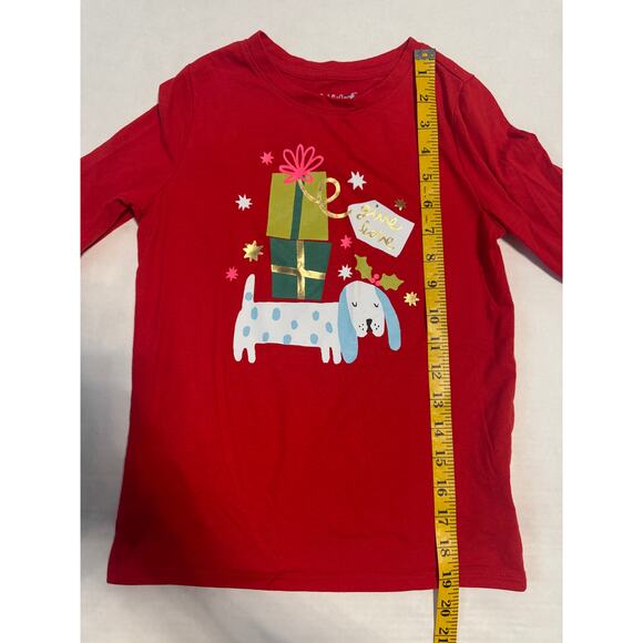 Lot of 3 Cat & Jack Girls 7/8 Top Holiday School Casual Everyday Basic Christmas - Picture 13 of 16